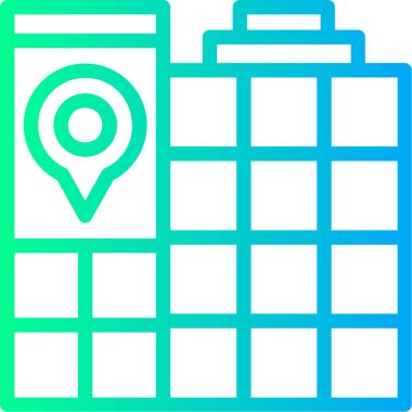 konum haritası gps simgesi - taslak biçimi