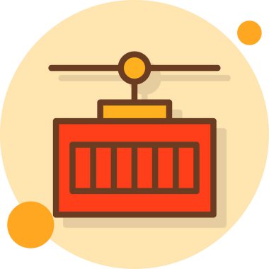 - Makine. Web simgesi basit illüstrasyon