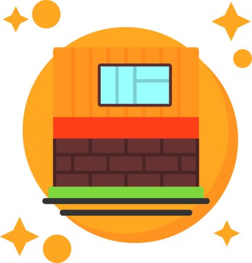 apartman binası ikonu vektör illüstrasyonu