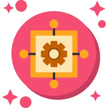 Casino rulet vektör simgesi