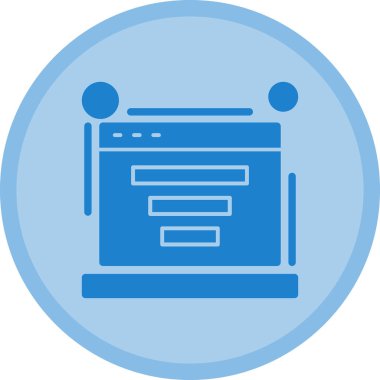 Tarayıcı web sayfası simgesi düz biçimli