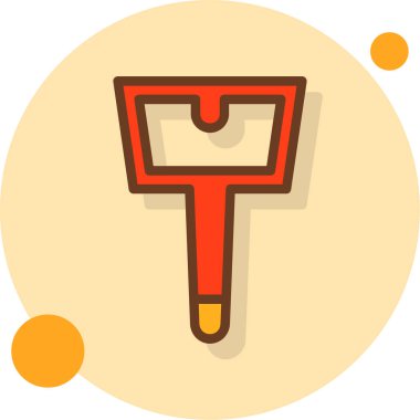 İnşaat çekici. Web simgesi basit illüstrasyon