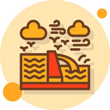 rozet tarzında sıcak hava kirliliği simgesi