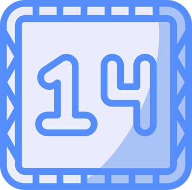 Takvim simgesinin vektör illüstrasyonu