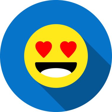 Smiley simgesi, vektör illüstrasyonu