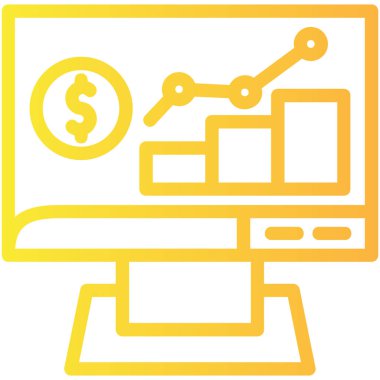 İş büyütme ikonu. vektör illüstrasyonu