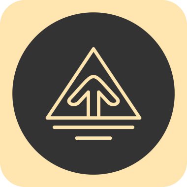 Soyut arkaplanda dağ simgesi izole edildi