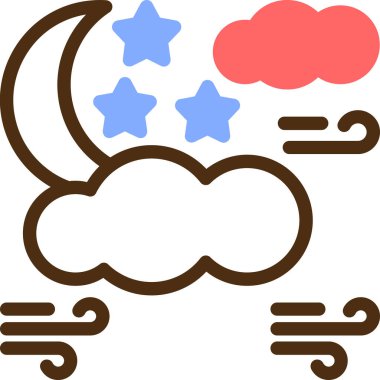 Hava durumu. Web simgesi vektör illüstrasyonu