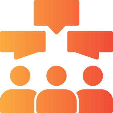 iş yönetimi düz simgesi, vektör, illüstrasyon