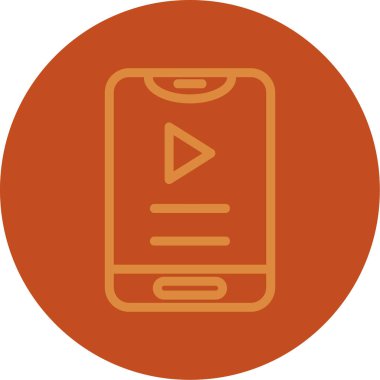 Telefon vektör simgesi modern basit vektör illüstrasyonu