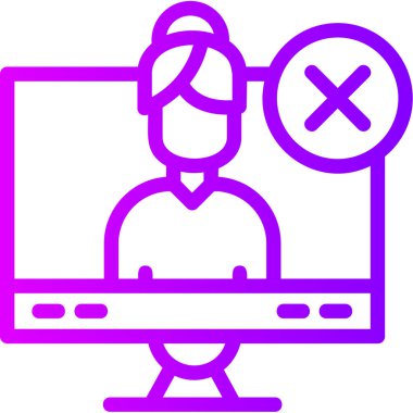 Bilgisayar. Web simgesi basit illüstrasyon