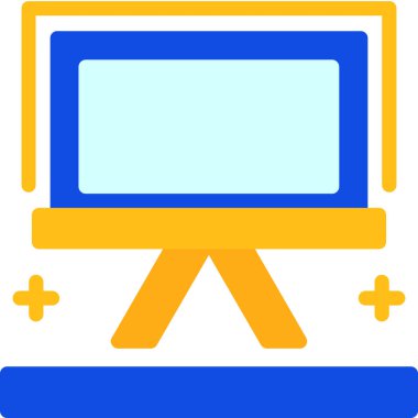 Televizyon. Web simgesi basit illüstrasyon