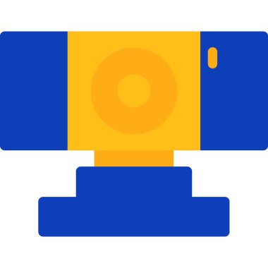 Kamera. Web simgesi basit illüstrasyon