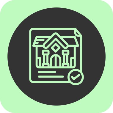 Ev simgesi soyut bir grupta izole edildi