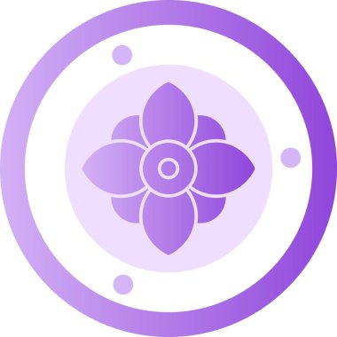 Nilüfer çiçeği web simgesi basit tasarım