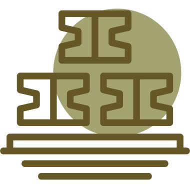 Bir binanın arka planının vektör illüstrasyonu