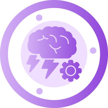 beyin vektör simgesi