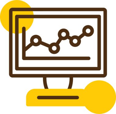 İş analizi ikonu. vektör illüstrasyonu