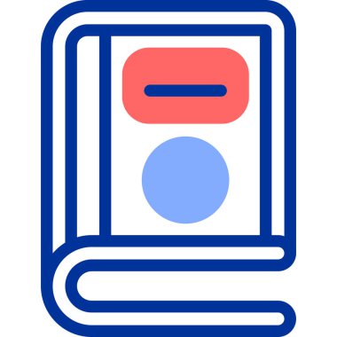 Kitap. Web simgesi basit illüstrasyon