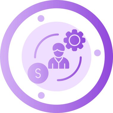 İş. Web simgesi basit illüstrasyon