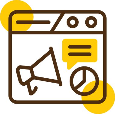 pazarlama reklam simgesi, özet biçimi