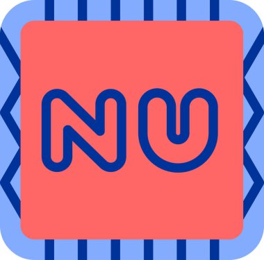 Modern b 'nin vektör illüstrasyonu eksik simgesi