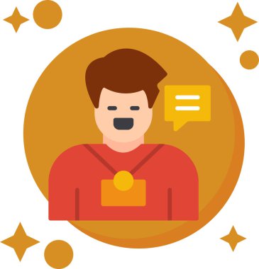 Süper kahraman ikonu, modern tasarım illüstrasyonu