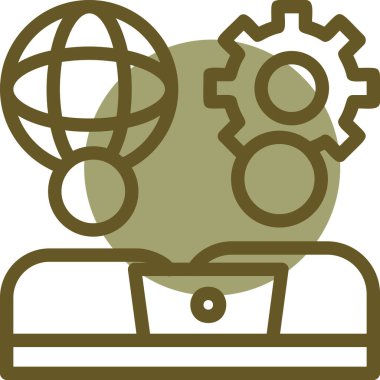 Sektör ikonu vektör illüstrasyonu