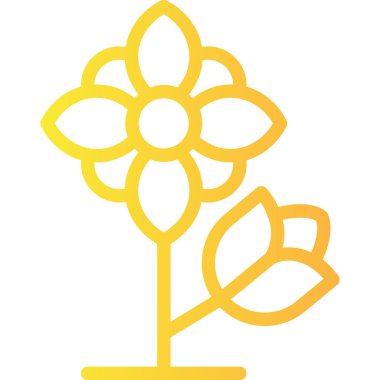 çiçek simgesi vektör işareti