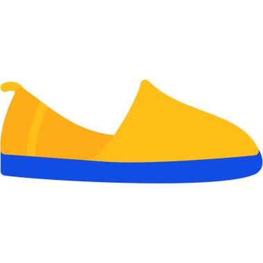 Sarı ayakkabı simgesi, izometrik 3 boyutlu