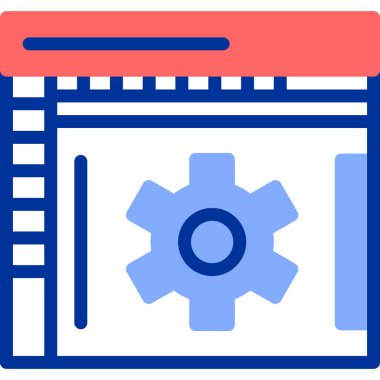 Bir takvim simgesinin vektör illüstrasyonu