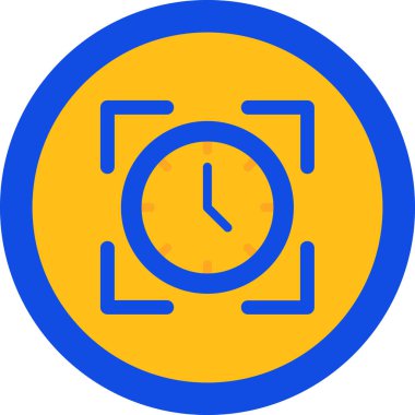 Saat. Web simgesi basit illüstrasyon