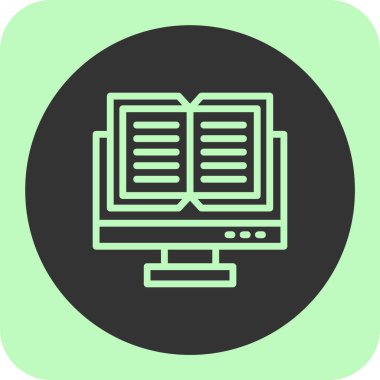 kitap simgesi, illüstrasyon, vektör