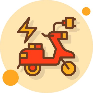 Elektrikli scooter. Basit tasarım