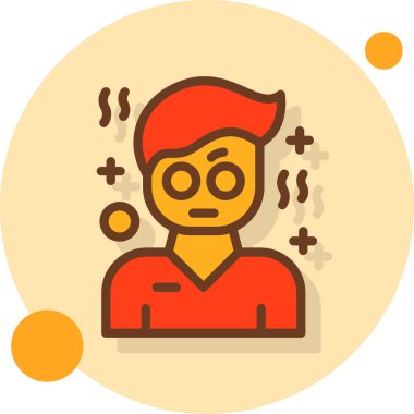 Adamım. Basit web simgesi tasarımı. vektör çizimi