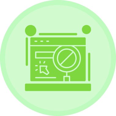 Tarayıcı. Web simgesi basit illüstrasyon