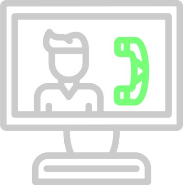 Çağrı merkezi ikon vektör illüstrasyonu