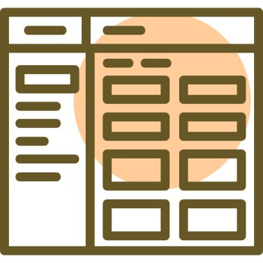 İş ve finans simgesinin vektör illüstrasyonu