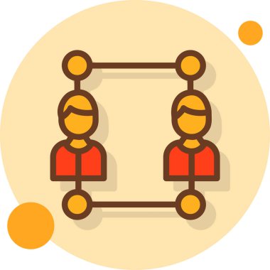 iş insanları simgesi, vektör illüstrasyonu