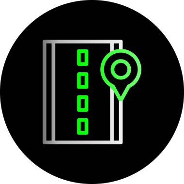 Harita iğnesi. Basit tasarım