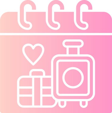 Çanta simgesinin vektör illüstrasyonu