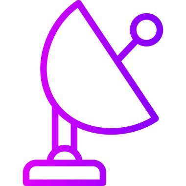 uydu simgesi, vektör illüstrasyonu basit tasarım