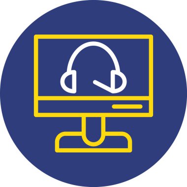 Dizüstü bilgisayar simgesinin vektör çizimi