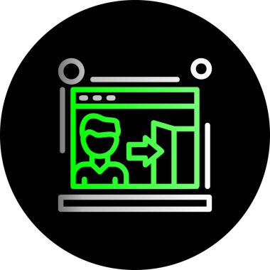 Seo simgesinin vektör illüstrasyonu