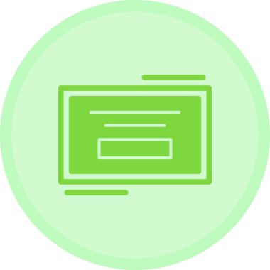 Moda yeşil renginin web simgesi