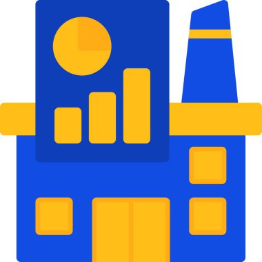 inşaat endüstrisi simgesi düz stil