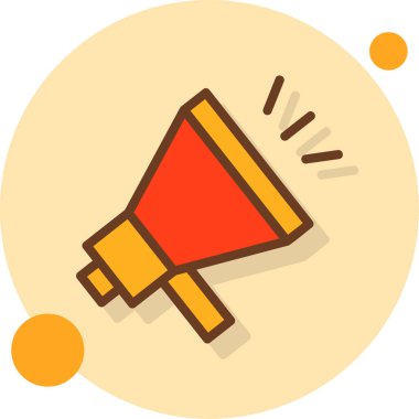 anons megafon hoparlör simgesi düz stil