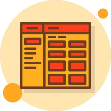 iş yönetimi simgesi, vektör illüstrasyonu