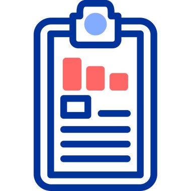 Kontrol listesi web simgesi basit tasarımı