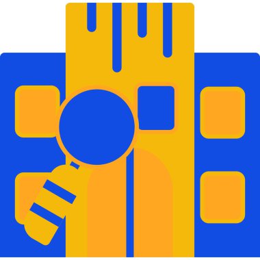 inşaat endüstrisi simgesi düz stil